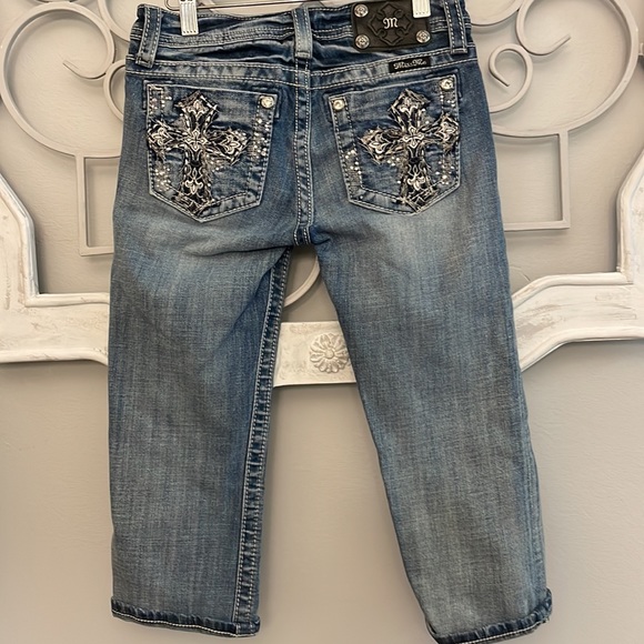 Miss Me Crop Jeans Size 14 Girls - Picture 5 of 7